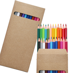 Cartão de pintar + caixa de lápis de cor, personalizados.